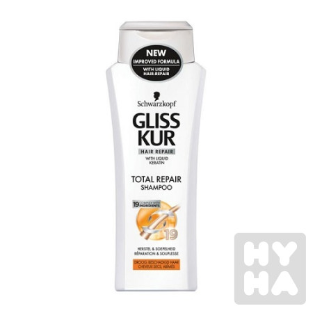 detail Gliss Kur šampón 250ml Total repair