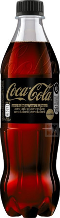 detail Coca Cola 500ml zero cukru, zero kofein