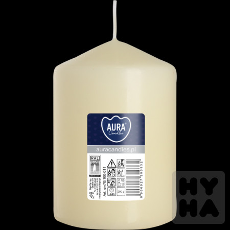 detail Bispol válcová svíčka 290g sw70/100-011 ecru