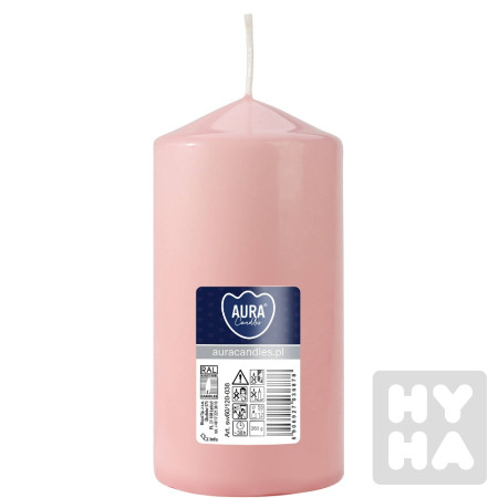 detail Bispol válcová svíčka 260g sw60/120-038 růžový