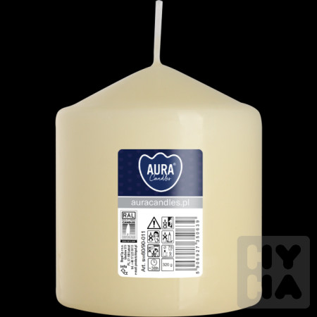 detail Bispol válcová svíčka 320g sw80/90-011 ecru