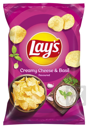 detail Lays 60g cheese a basil
