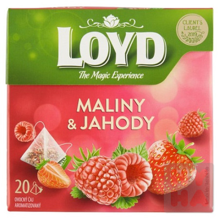 detail Loyd 40g caj Maliny a jahody