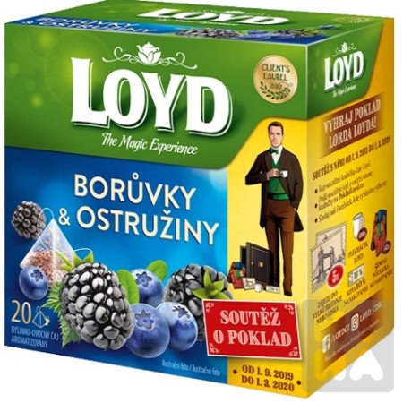 detail Loyd 40g caj Boruvky a ostruziny
