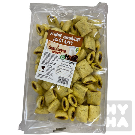 detail Kukuřičné plněné Trubičky 150g čokolákovou