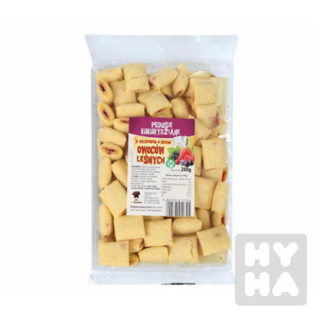 detail Plněné kukuřičné polštařky 200g lesnim ovocem