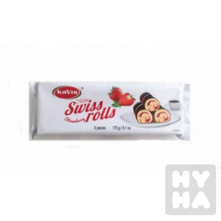 detail Kavis mini swiss roll 175g jahoda