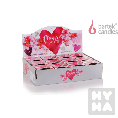 detail Bartek 115g sklo Flowers hearts