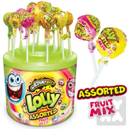 detail Johnybee lolly assorted fruit mix 8g/100ks