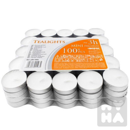 detail Bispol Tealights PF8 100ks