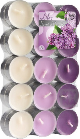 detail bispol cajove svicky 30ks Lilac