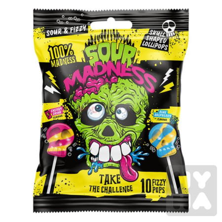 detail Sour Madness 90g lízátka sáček 10ks