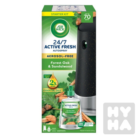 detail Airwick 228ml Freshmatic complet Forest oak a sandalwood
