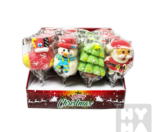 detail Merry christmas marshmallow pop 35g/24ks