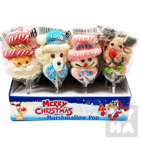 detail Mery christmas marshmallow pop 35g/24ks