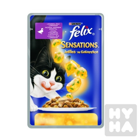detail Felix Sensations kapsicky 100g kachnou v zele