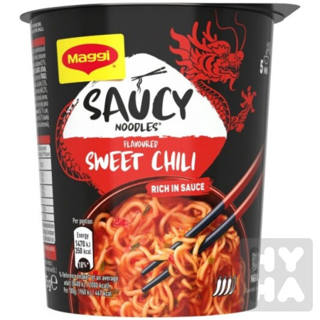 detail Maggi Saucy noodles sweet chili 75g