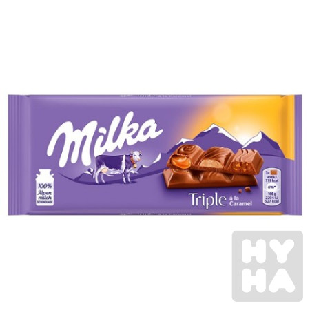 detail Milka 90g Triple Caramel