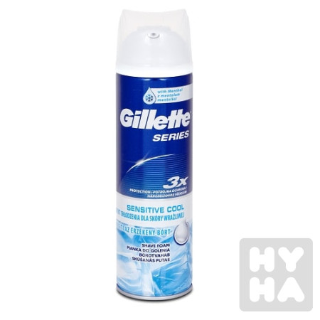 detail Gillette shave foam 250ml sensitive cool