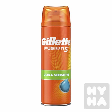 detail Gillette 200ml gel Fusion 5 sensitive Almond Oil