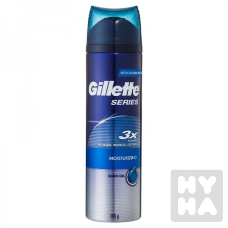 detail Gillette 200ml gel series 3x Moisturising