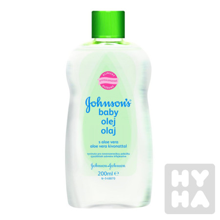 detail Johnsons olej 200ml Aloe vera