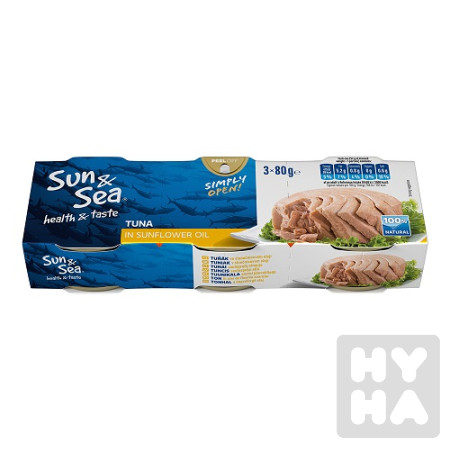 detail Sunsea tunak slunec.olej 3x80g