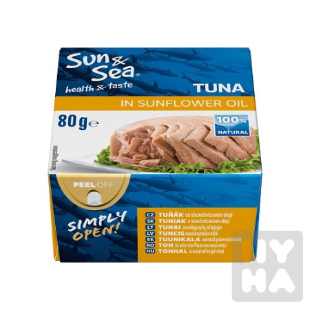detail Sun&Sea Tuna 80g slunec olej