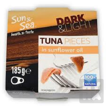 detail Sun Sea tunak zlutoploutvy 185g ve slunecni olej