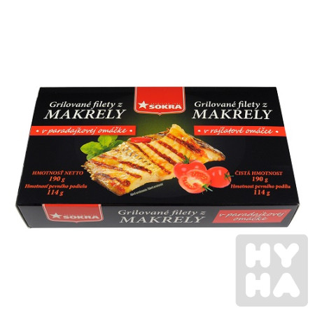 detail Sokra Grilované gilety z makrelz 190g v Tomate