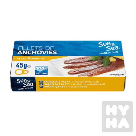detail Sunsea Fillets of Anchovies slunec.ol. 45g
