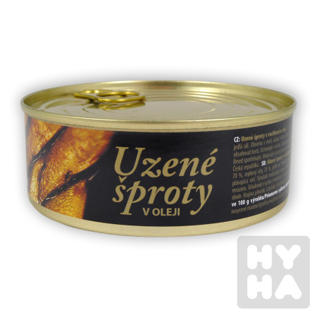 detail Sokra šproty 240g uzene v olej