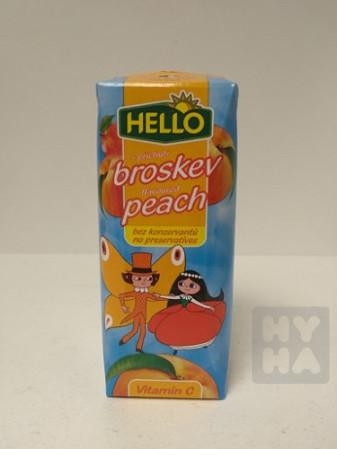 detail Hello 250ml Broskev