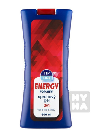 detail Tipline sprchový gel 500ml energy