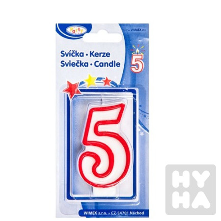 detail čislová Svíčka/nen sinh nhat 5