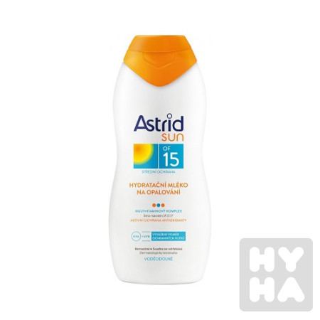 detail Astrid Sun of 15 mleko na opalovani 200ml