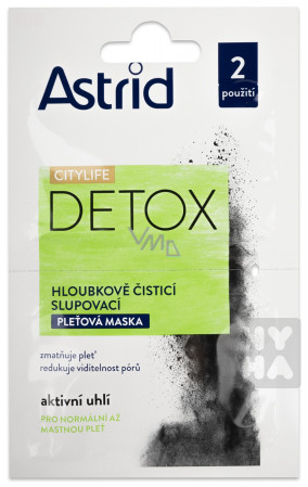 detail Astrid creamy mask charcoal 2x8ml