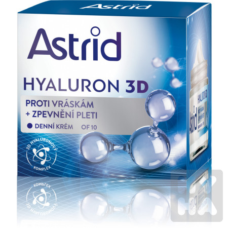 detail Astrid Hyaluron 3D proti vráskám denni krem