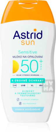 detail Astrid sun 150ml sensitive mléko na opalování 50SPF