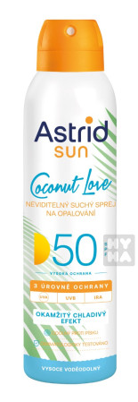 detail Astrid sun 150ml coconut love sprej 50SPF