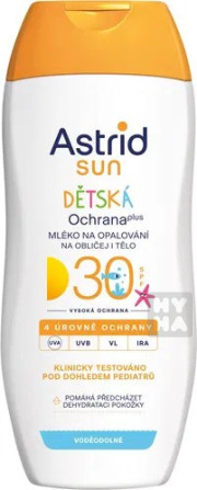 detail Astrid sun 200ml Mléko na opal. na obli. a telo 30spf