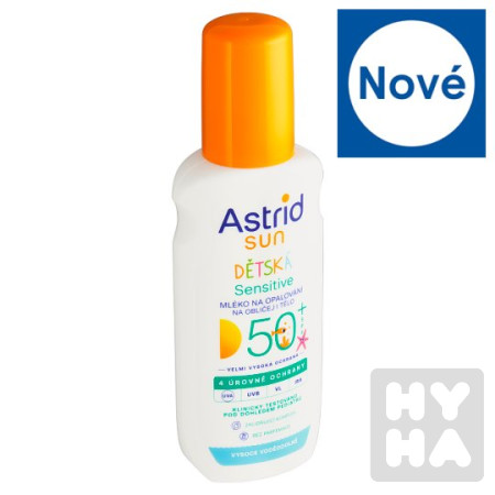 detail Astrid sun 150ml Dětská sensitive 50+ mlé. na opalo.