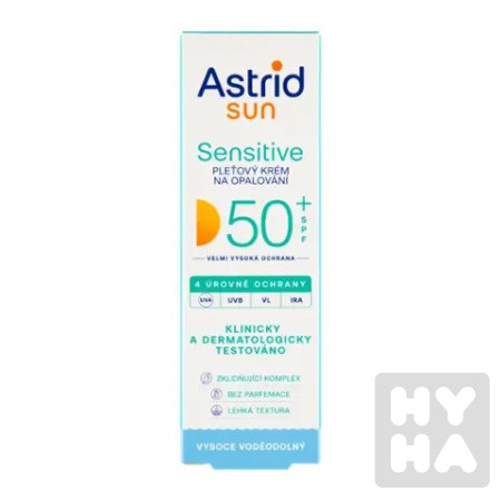detail Astrid sun 50ml sensitive pletový krem 50SPF