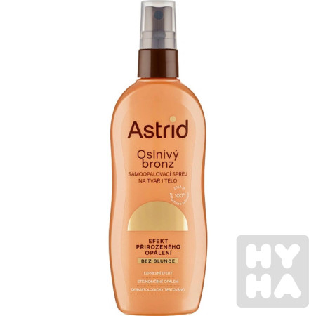 detail Astrid sun 150ml Oslnivý bronz samoopalo. sprej na tvář i tělo