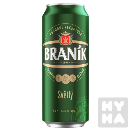 detail Braník 500ml plech světlé