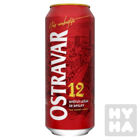 detail Ostravar 12 0,5L plech
