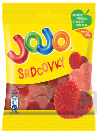detail JoJo 80g Srdcovky