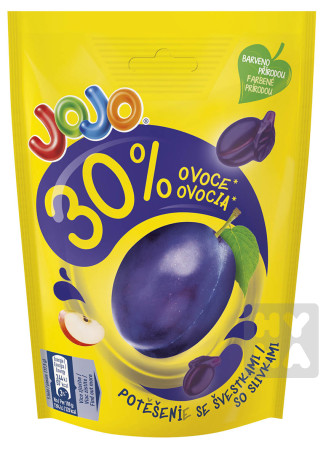 detail JoJo 90g švestkami