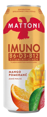 detail Mattoni plech 0,5L Imuno mango pomeranč