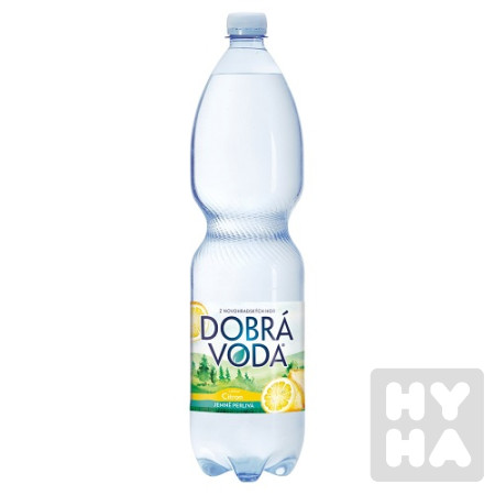 detail Dobrá Voda 1,5l citron Jemně Perlivá